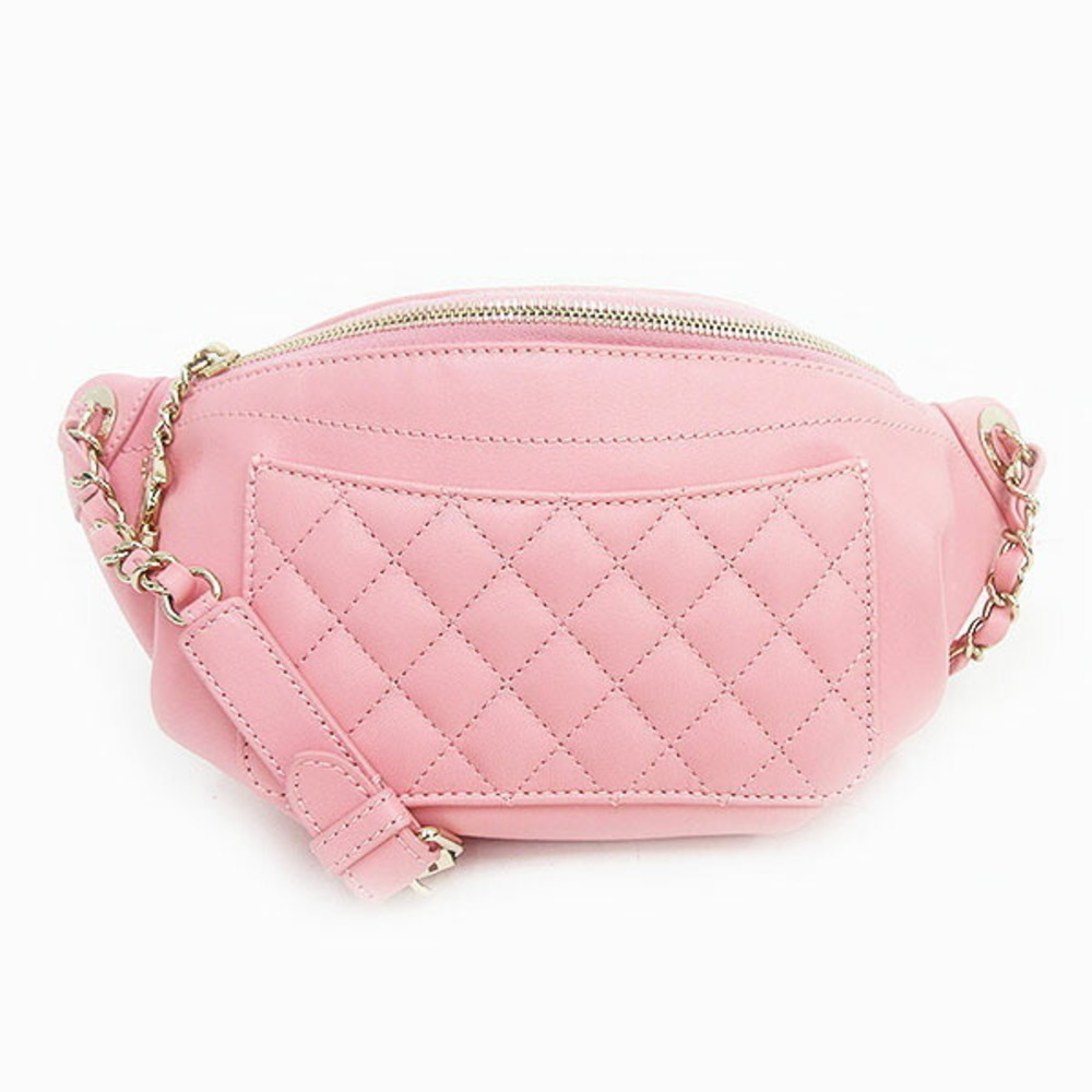 CHANEL Body Bag Pink Matelasse